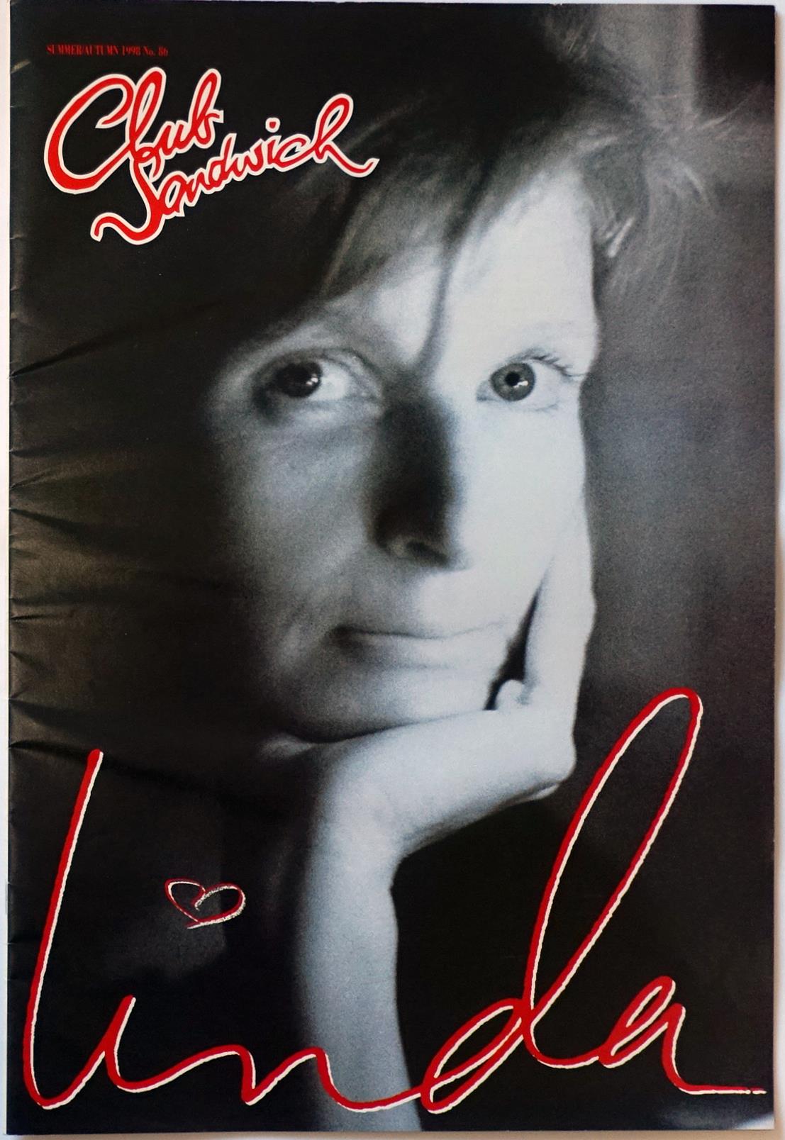 リンダの追悼号となったポールのファンクラブ冊子『クラブ・サンドウィッチ』（98年夏秋号）。 