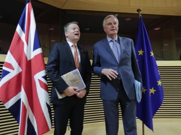 英、EU側の協定提案「質低い」 貿易交渉で強く非難　画像１