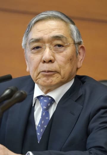日銀の黒田総裁、首相と会談 金融緩和長期化を説明　画像１