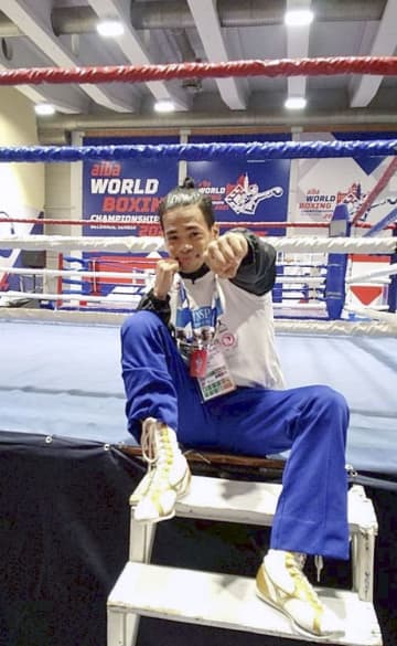 岡沢セオン、2大会連続8強 ボクシング男子世界選手権　画像１
