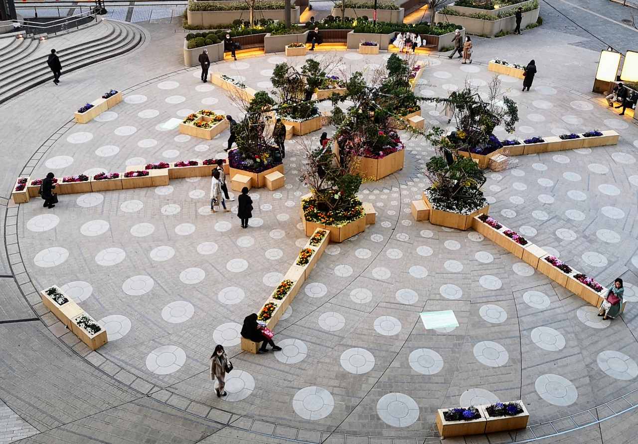 大人のおすすめ春散歩 今だけ限定 花 イルミ の共演 東京ミッドタウン日比谷 Ovo オーヴォ