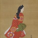 「見返り美人図」　菱川師宣(ひしかわもろのぶ)筆　江戸時代・17世紀