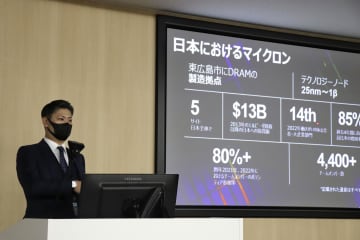 広島で最新半導体の量産開始 米マイクロン、政府も支援