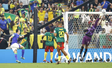 カメルーン1―0ブラジル カメルーンが終盤に得点