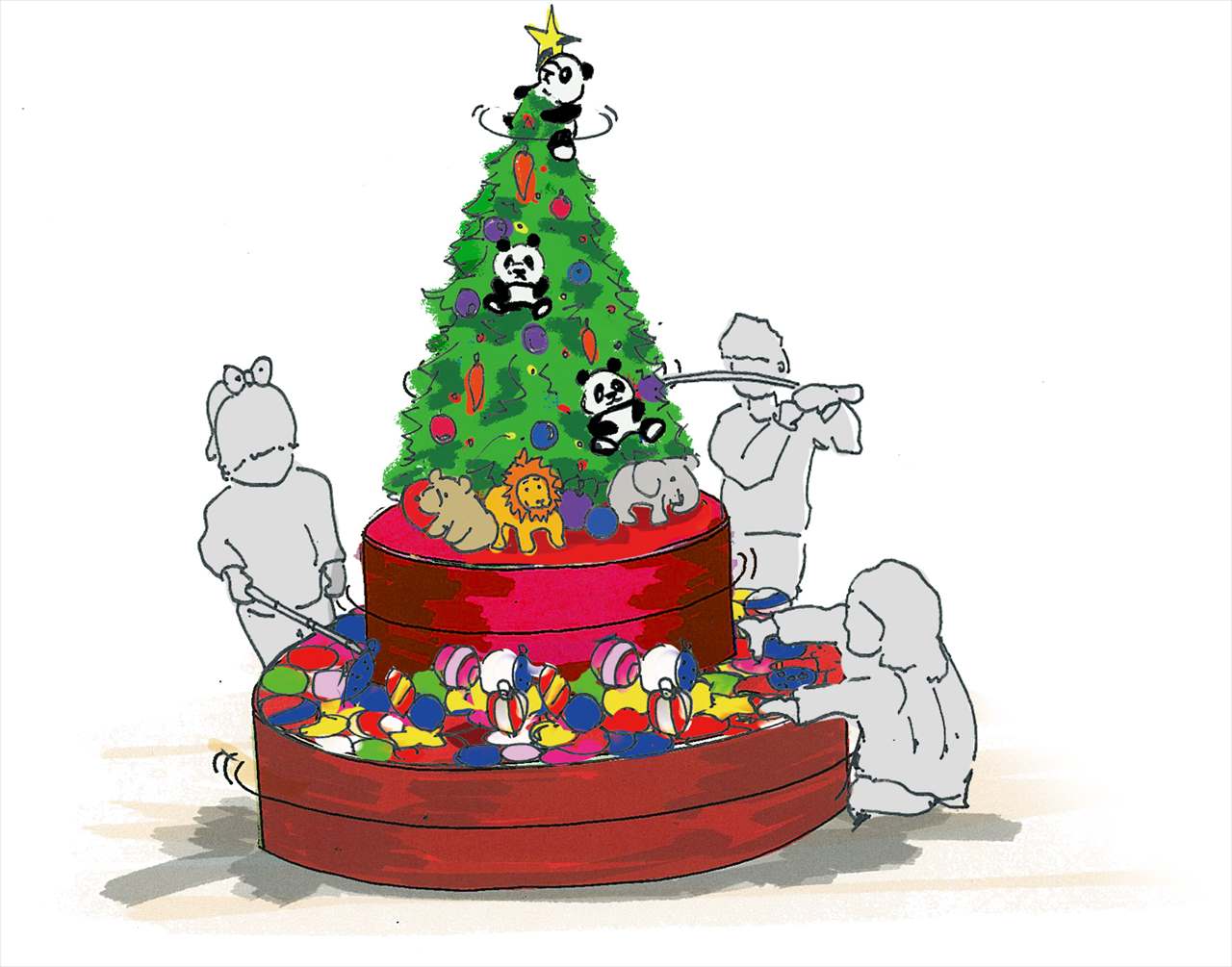 【鉄道開業150年記念】アトレ上野でパンダと電車のイベント開催！クリスマスケーキやギフトも登場　画像２