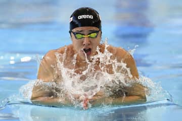 瀬戸大也、日本新で金メダル 世界短水路、200m平泳ぎ