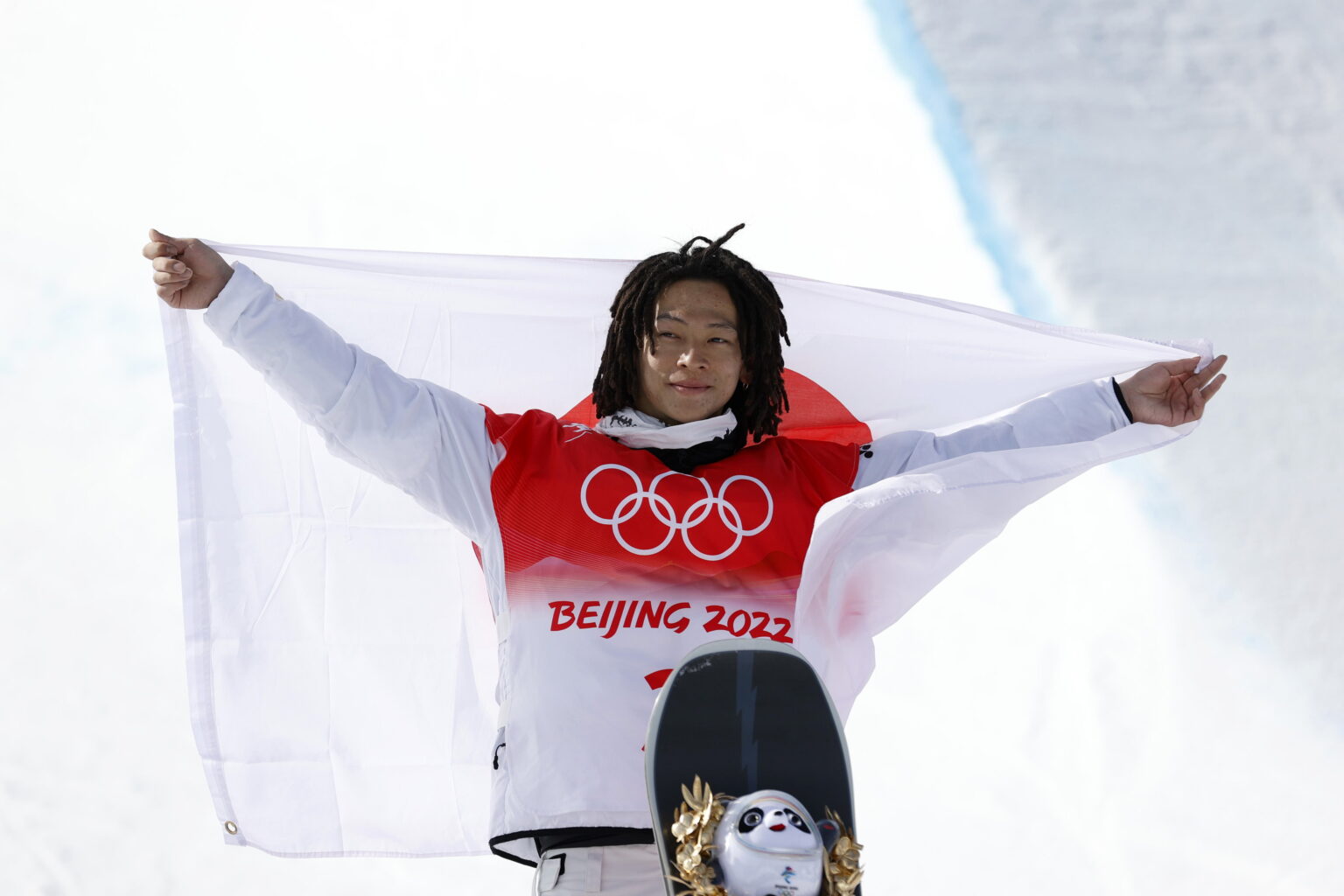 北京2022大会、スノーボード 男子 ハーフパイプで金メダルを獲得した平野歩夢（photo：藤田孝夫/フォート・キシモト）