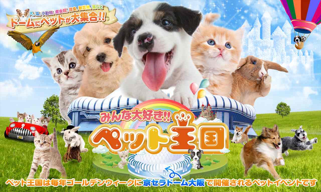 【大阪】累計78万人が来場したペットイベント「みんな大好き！！ペット王国」2023年も開催決定！　画像２