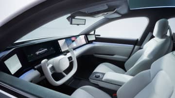 EV車内エンタメ充実をアピール ソニーホンダ、見本市で公開