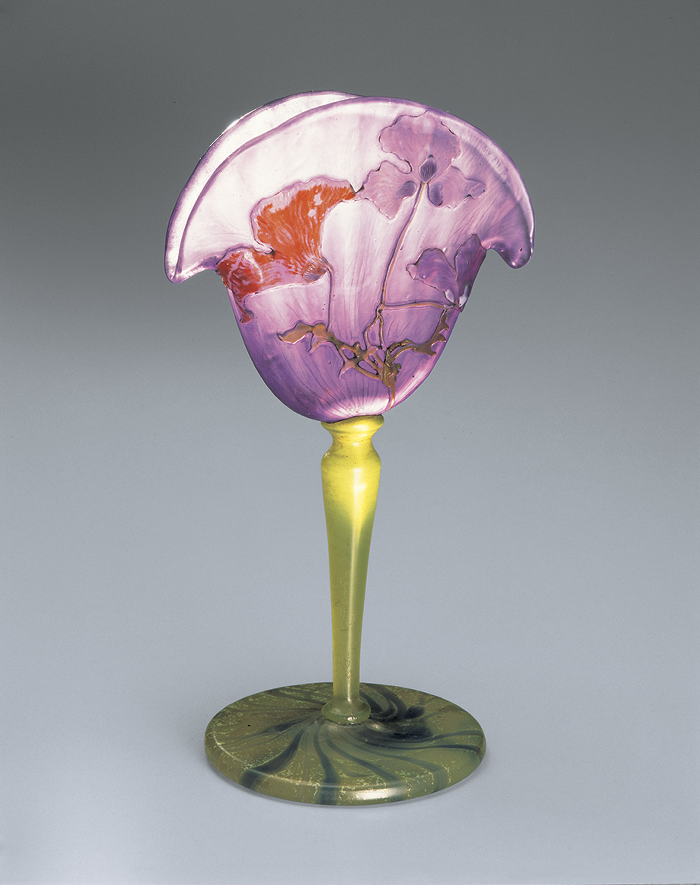 エミール・ガレ 《脚付杯「けし」 》1900年（年記）1900年パリ万国博覧会出品作 北澤美術館