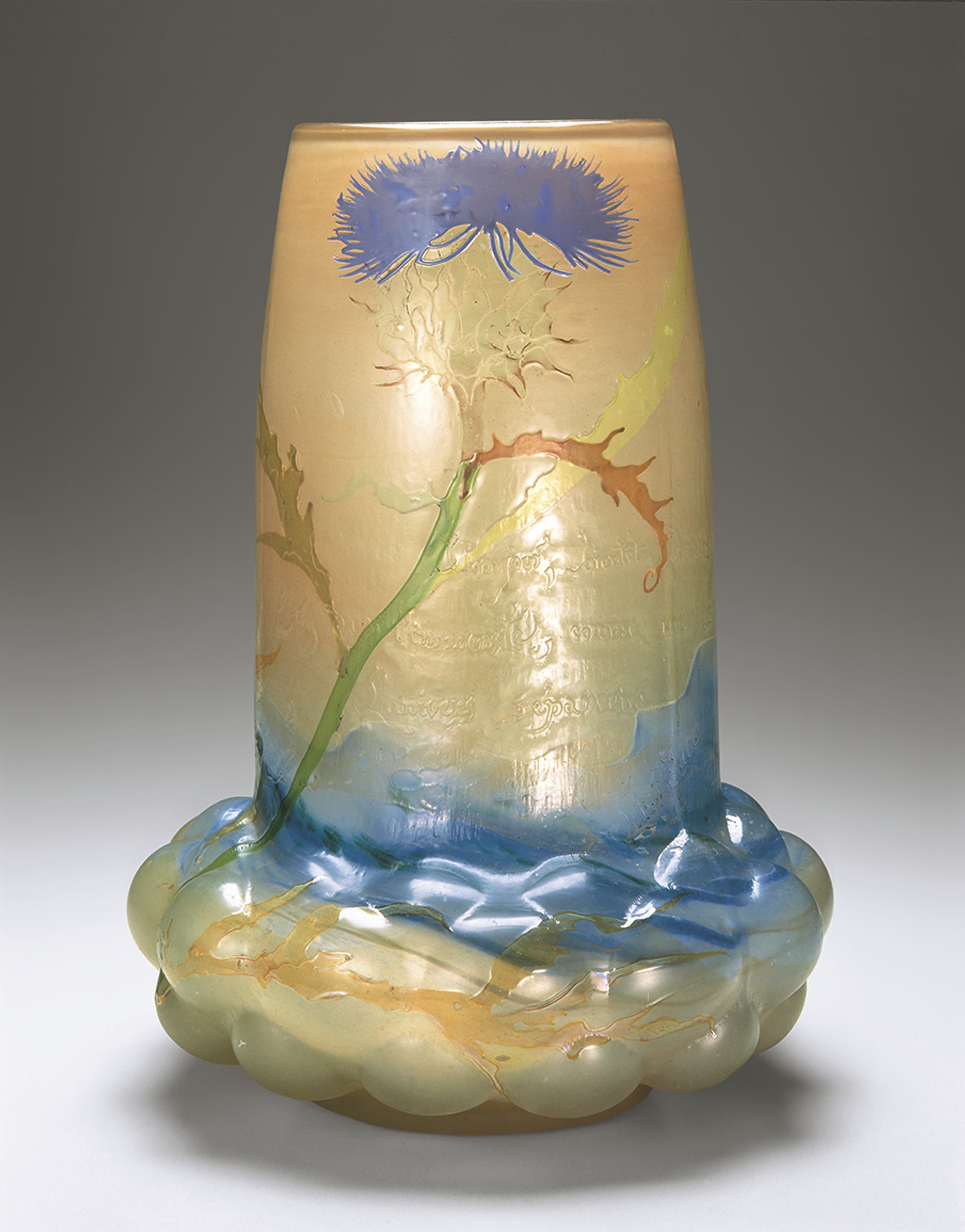 エミール・ガレ 《花瓶「あざみ」》 1900年（年記）1900年パリ万国博覧会出品作 北澤美術館