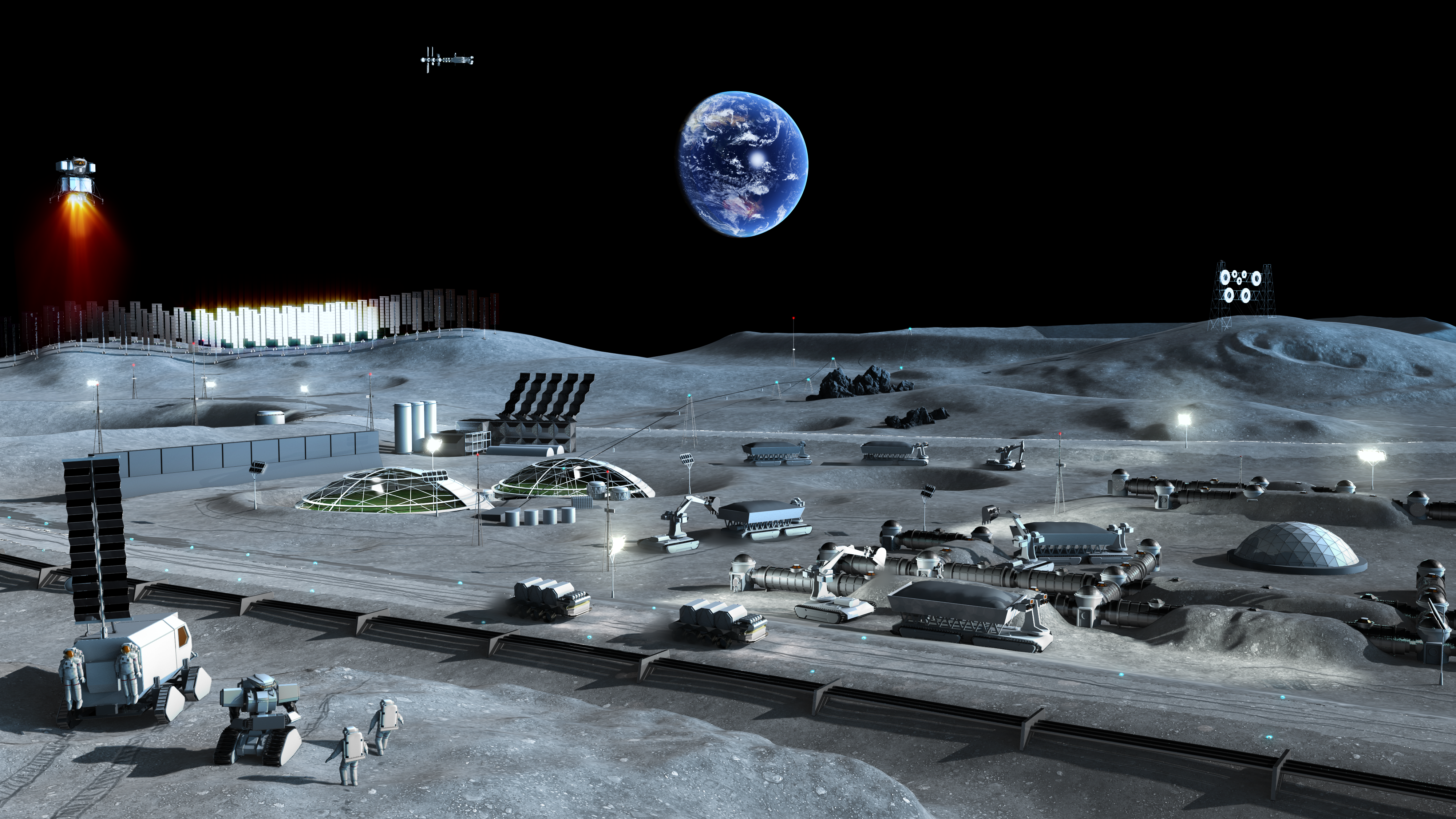 月面活動のイメージ（JAXA）