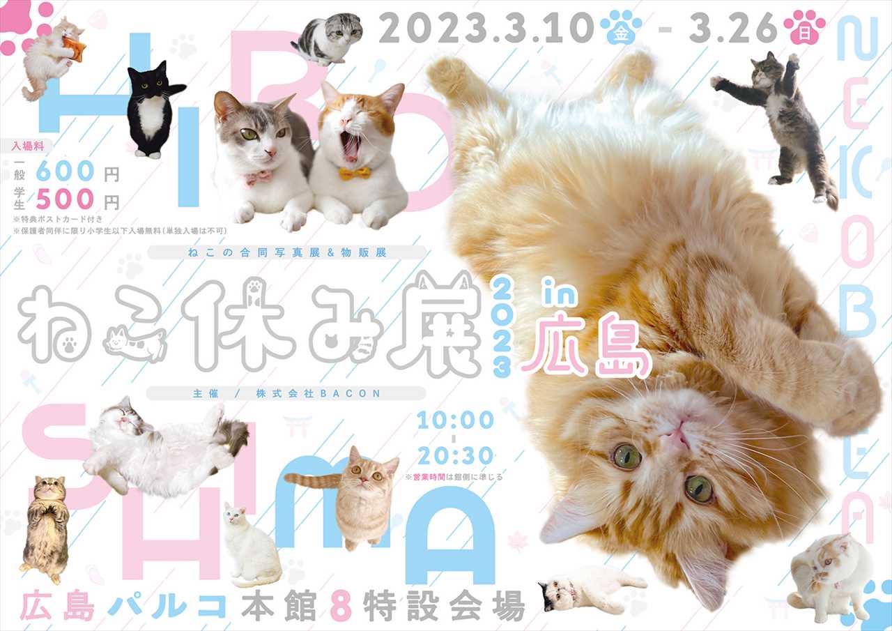 【1年ぶり広島上陸】大人気「ねこ休み展」クリエイターコラボ企画や新スター猫も！癒しの作品大集結　画像２