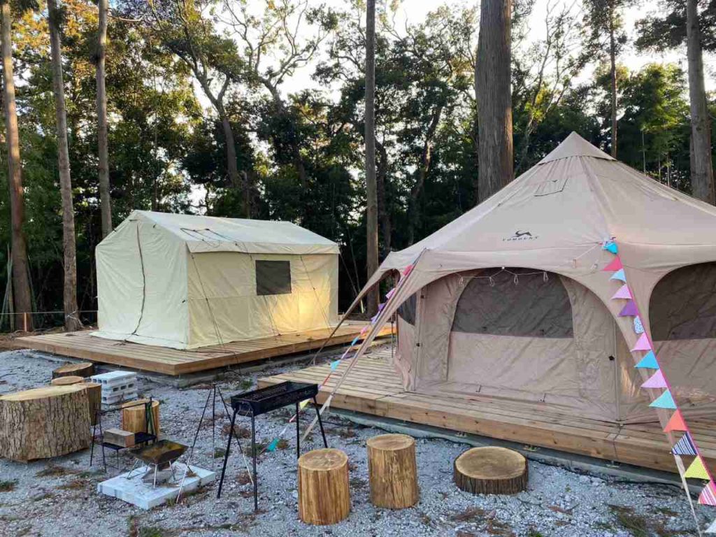 【新キャンプ場】プライベート空間が充実！常設型テントもある「多古の星キャンプ場」がオープン　画像１