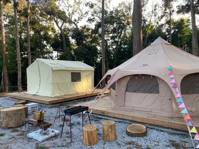 【新キャンプ場】プライベート空間が充実！常設型テントもある「多古の星キャンプ場」がオープン　画像４