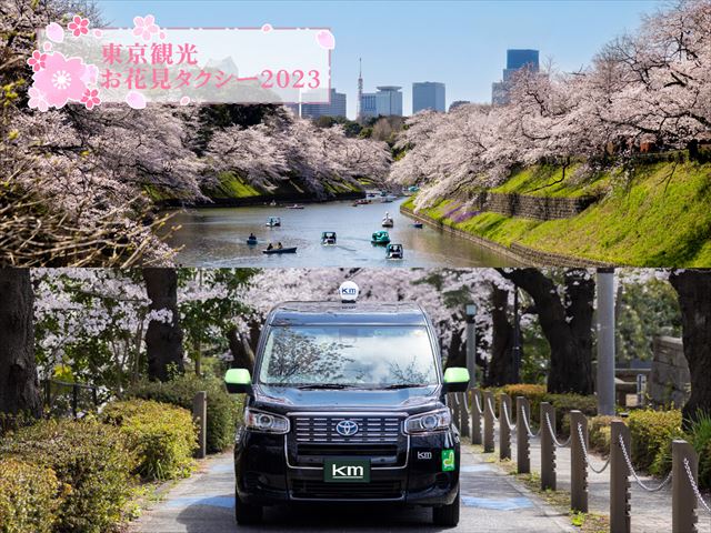 タクシーで東京の桜スポットを巡る！「東京観光お花見タクシー2023」の予約スタート　画像１