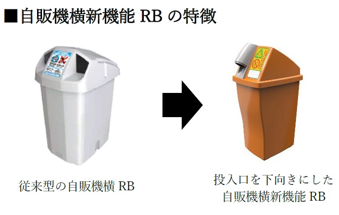 ごみ捨てにくい回収ボックス設置　全国清涼飲料連合会が岡山市の環境事業に協力　画像１