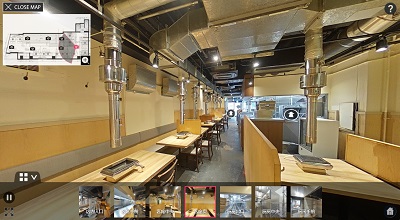 バーチャルで飲食店の物件内覧が可能に　「居抜き店舗.com」が首都圏のVRコンテンツを公開　画像１