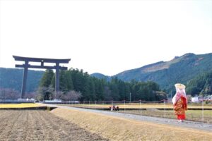 日本で一番大きな大斎原の鳥居