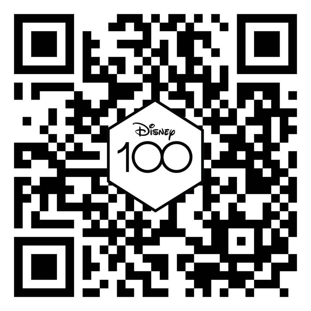 Disney100 CHARACTER PASSPORT 100 周年記念 デジタルスタンプラリー 二次元コード