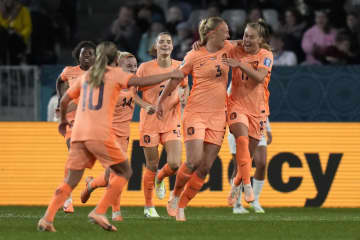 前回準Vのオランダ白星発進 サッカー女子W杯第4日　画像１