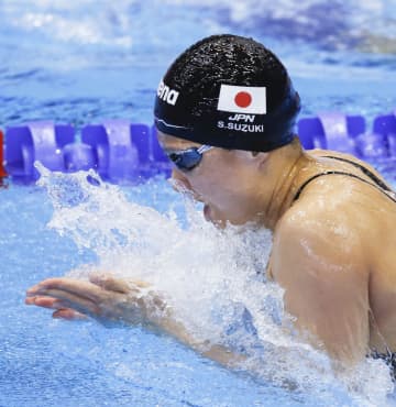 鈴木聡美が女子100平8位 世界水泳第12日　画像１
