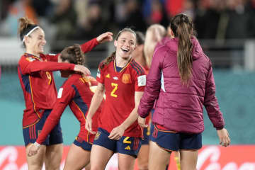 女子W杯、スペイン初の決勝進出 スウェーデンを2―1で破る　画像１