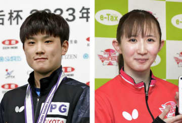 張本智和・早田ひな組は敗れる 卓球アジア選手権　画像１