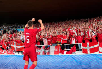 デンマーク、アルバニアなど勝つ サッカー欧州選手権予選　画像１