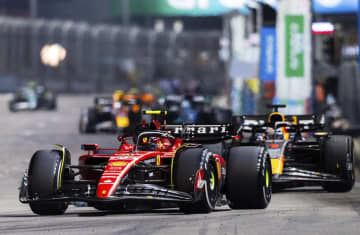 フェラーリのサインツ今季初勝利 F1フェルスタッペン連勝止まる　画像１