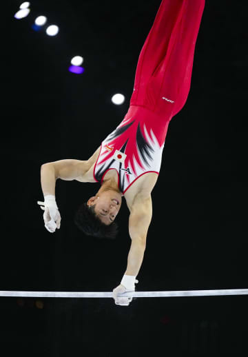 男子予選で日本が暫定首位 世界体操が開幕　画像１
