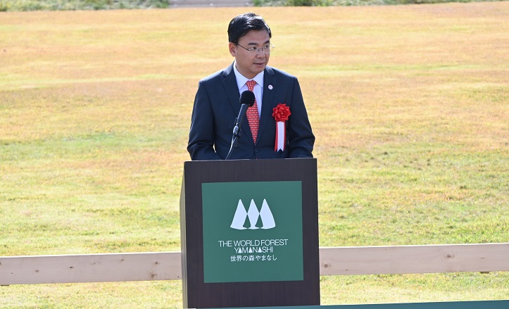 森林保護で連携を呼びかけるファム・クアン・ヒエウ駐日ベトナム大使