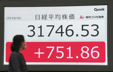 東証上昇幅最大、終値751円高 米利上げ長期化の懸念和らぐ　画像１