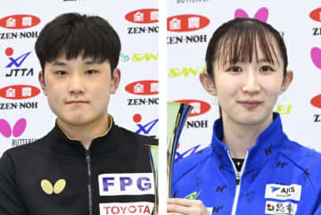 張本智和、早田ひな組が決勝へ 卓球の世界ツアー　画像１