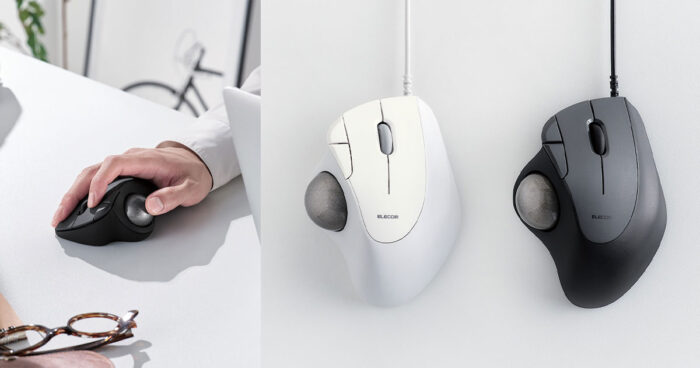 スムーズな操作を実現するトラックボールマウス　エレコムから2タイプ6モデル登場　画像１