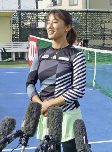 加藤未唯「五輪出場したい」 女子テニス、都内で練習公開　画像１
