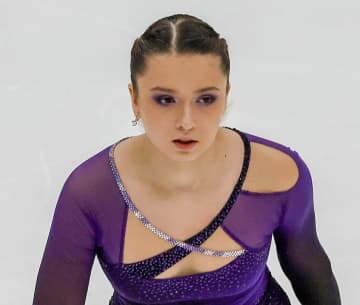 ワリエワがSP首位 フィギュアのロシア選手権　画像１