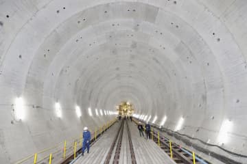 リニア新幹線のトンネル工事公開 JR東海、9月ごろ本格掘進へ　画像１