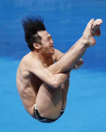 飛び込み、坂井丞がパリ五輪へ 世界水泳第6日　画像１