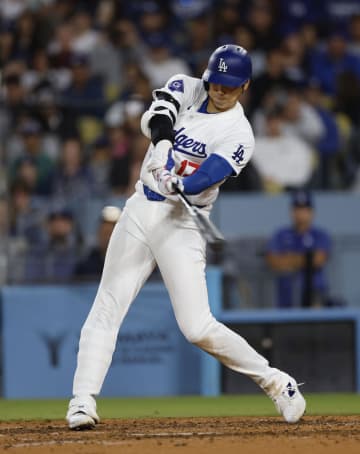 大谷が今季1号本塁打、移籍後初 日本勢最多まであと「3」　画像１