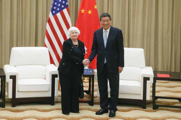 中国のEV過剰生産など議論へ 米財務長官、副首相と合意　画像１