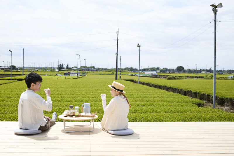 ダイナミックな眺望と美味しいお茶が同時に楽しめる「茶の輪」